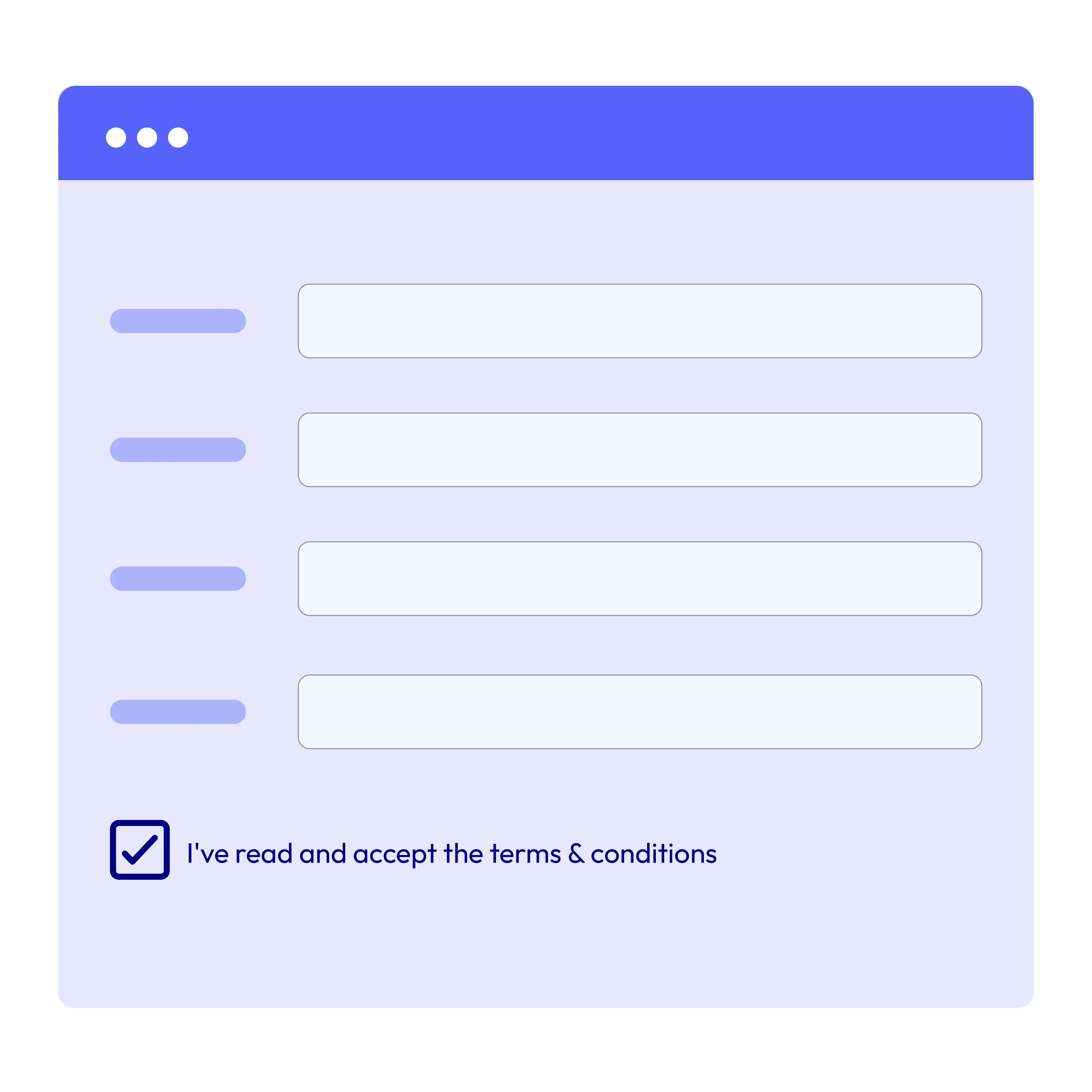 Add terms & conditions checkbox